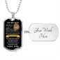 To My Son | Never Forget That I Love You | Dog Tag - ALL4THEGIFTOFIT