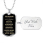 To My Son | Brave, Stronger, Smarter ( Gold Text) Dog Tag - ALL4THEGIFTOFIT