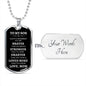 To My Son | Braver, Stronger, Smarter (White Text ) Dog Tag - ALL4THEGIFTOFIT