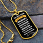 To My Son | Always Remember (White Design) | Dog Tag - ALL4THEGIFTOFIT