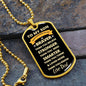 To My Son | You are Braver Than You Believe - Dad | Dog Tag - ALL4THEGIFTOFIT