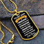 To My Son - You are Braver Than You Believe - Dad (White Design) Dog Tag - ALL4THEGIFTOFIT