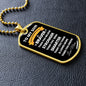 To My Son | Always Remember (White Design) | Dog Tag - ALL4THEGIFTOFIT