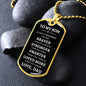 To My Son | Always Remember - Love, Dad (White Text Dog Tag) - ALL4THEGIFTOFIT