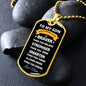 To My Son | Always Remember (White Design) | Dog Tag - ALL4THEGIFTOFIT