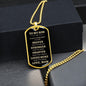 To My Son | Brave, Stronger, Smarter ( Gold Text) Dog Tag - ALL4THEGIFTOFIT