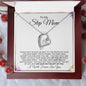 To My Step Mom | I Will Forever Love You | Forever Love Necklace - Gift for Mother's Day, Birthdays, Holidays - ALL4THEGIFTOFIT