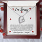 I'm Sorry | Please Forgive Me | Forever Love Necklace - Gift for Wife, Soulmate, Fiancée, Girlfriend - ALL4THEGIFTOFIT