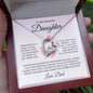 To My Beautiful Daughter | Father & Daughter Their Hearts as One | Forever Love Necklace - ALL4THEGIFTOFIT