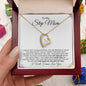 To My Step Mom | I Will Forever Love You | Forever Love Necklace - Gift for Mother's Day, Birthdays, Holidays - ALL4THEGIFTOFIT