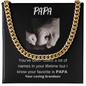 Papa | Your Loving Grandson | Cuban Chain - ALL4THEGIFTOFIT