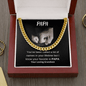 Papa | Your Loving Grandson | Cuban Chain - ALL4THEGIFTOFIT