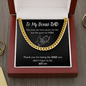 To My Bonus DAD | With Love | Cuban Link Chain - ALL4THEGIFTOFIT
