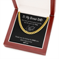 To My Bonus DAD | With Love | Cuban Link Chain - ALL4THEGIFTOFIT