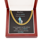 Hey Son.. | Love Dad | Cuban Link Chain - ALL4THEGIFTOFIT