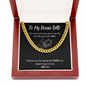 To My Bonus DAD | With Love | Cuban Link Chain - ALL4THEGIFTOFIT