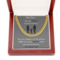 Hey Son... | Love Mom & Dad | Cuban Link Chain - ALL4THEGIFTOFIT