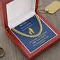 Hey Son.. | Love Mom | Cuban Link Chain - ALL4THEGIFTOFIT