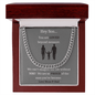 Hey Son... | Love Mom & Dad | Cuban Link Chain - ALL4THEGIFTOFIT