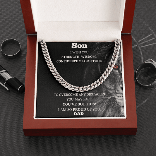 Son | I Wish You Strength, Wisdom, Confidence & Fortitude - ALL4THEGIFTOFIT