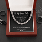 To My Bonus DAD | With Love | Cuban Link Chain - ALL4THEGIFTOFIT