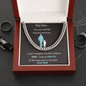 Hey Son.. | Love Dad | Cuban Link Chain - ALL4THEGIFTOFIT