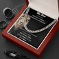 My Son | I Wish You Strength Cuban Link Chain - ALL4THEGIFTOFIT