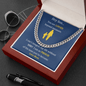Hey Son.. | Love Mom | Cuban Link Chain - ALL4THEGIFTOFIT