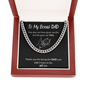 To My Bonus DAD | With Love | Cuban Link Chain - ALL4THEGIFTOFIT