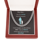 Hey Son.. | Love Dad | Cuban Link Chain - ALL4THEGIFTOFIT