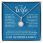 To My Wife (Blue Card) | I Love You Forever & Always | Eternal Hope Necklace - ALL4THEGIFTOFIT