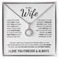 To My Wife | I Love You Forever & Always | Eternal Hope Necklace - ALL4THEGIFTOFIT