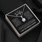 To My Wife (Black Card) | I Love You Forever & Always | Eternal Hope Necklace - ALL4THEGIFTOFIT