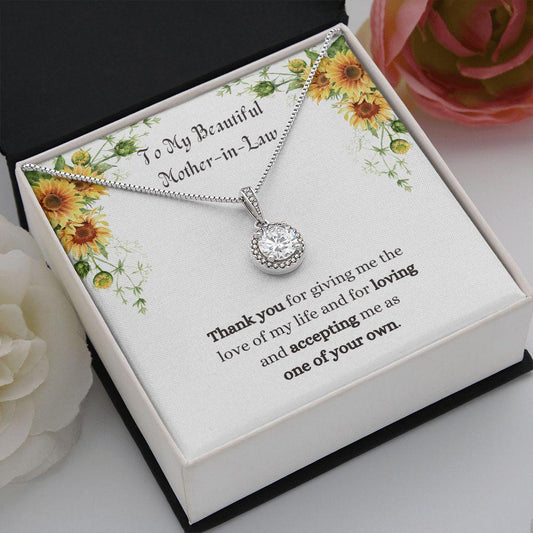 To My Beautiful Mother-in-Law | Thank You | Eternal Hope Necklace - ALL4THEGIFTOFIT