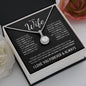 To My Wife (Black Card) | I Love You Forever & Always | Eternal Hope Necklace - ALL4THEGIFTOFIT