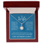 To My Wife (Blue Card) | I Love You Forever & Always | Eternal Hope Necklace - ALL4THEGIFTOFIT