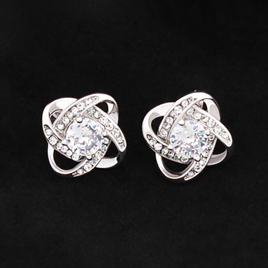 Love Knot Stud Earrings - ALL4THEGIFTOFIT