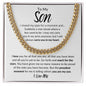 To My Son - Reach for the Stars (Cuban Link Chain) - ALL4THEGIFTOFIT