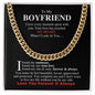 To My Boyfriend | My One True Love | Cuban Link Chain - Gift for My Man - ALL4THEGIFTOFIT