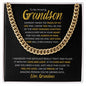 To My Amazing Grandson | Most Amazing Chapters | Love Grandma | Cuban Link Chain - ALL4THEGIFTOFIT