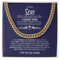 To My Son | You are Strong and Confident | Cuban Link Chain - ALL4THEGIFTOFIT