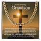 To My Amazing Grandson | Forever in My Heart | Cuban Link Chain - Gift for Birthday, Confirmation, Holidays - ALL4THEGIFTOFIT