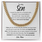 To My Son | Reach for the Stars | Love, Mom (Cuban Link Chain) - ALL4THEGIFTOFIT