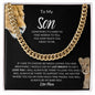 To My Son | I Would Use My Last Breath to Say I Love You | Cuban Link Chain - ALL4THEGIFTOFIT