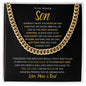 To Our Amazing Son | You are Always in Our Heart - Love Mom & Dad | Cuban Link Chain - ALL4THEGIFTOFIT