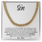 To My Son | I Love You Forever & Always (Cuban Link Chain) - ALL4THEGIFTOFIT