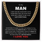 To My Man | You Complete Me | Cuban Link Chain - Gift for Husband, Soulmate, Fiance, Boyfriend - ALL4THEGIFTOFIT