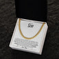 To My Son | I Love You Forever & Always (Cuban Link Chain) - ALL4THEGIFTOFIT