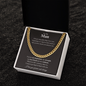 To My Man | You are My Strength and My Soulmate | Cuban Link Chain - ALL4THEGIFTOFIT