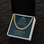 To My Man | My Soulmate, My Everything | Cuban Link Chain - Gift for Husband, Fiancé, Boyfriend - ALL4THEGIFTOFIT